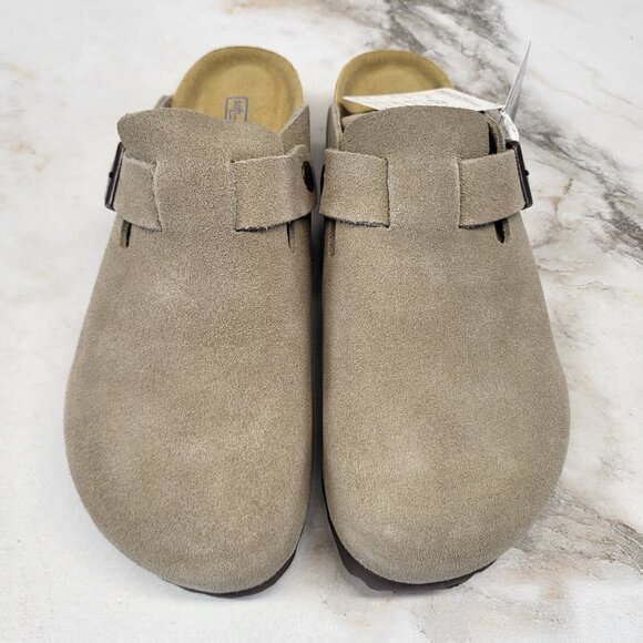 Birkenstock Boston BS TAUPE Clog Narrow Fit Size 41 Men's 8 Women's 10 - Picture 6 of 17